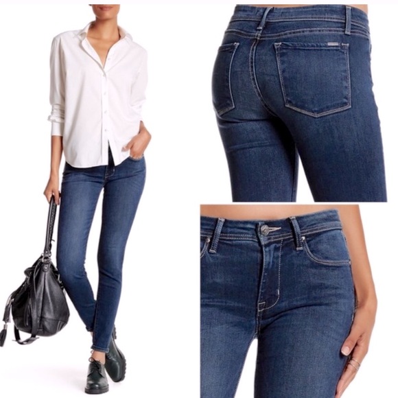 Fidelity Blue Delphi Scoop Low Rise Skinny Jeans Size 28 - Picture 2 of 15